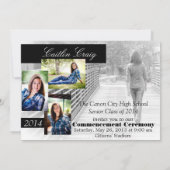 卒業発表 招待状 (裏面)