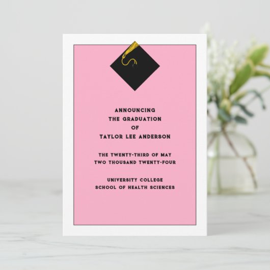 卒業発表 招待状 (スタンド正面)