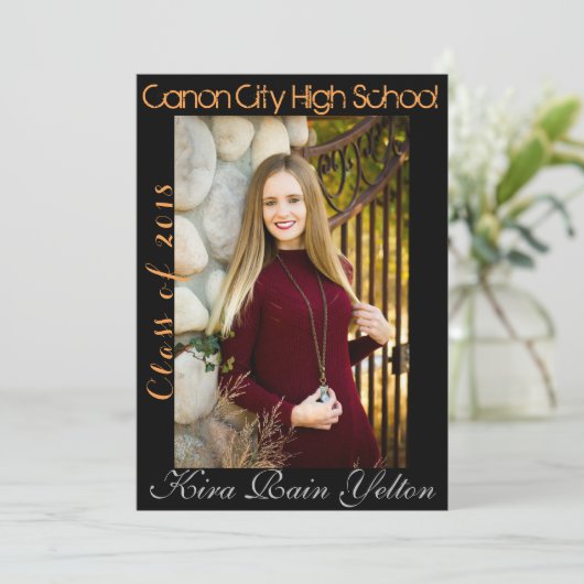 卒業発表 招待状 (スタンド正面)