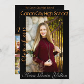 卒業発表 招待状 (正面/裏面)