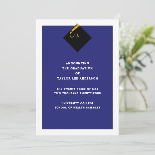 卒業発表 招待状 (スタンド正面)