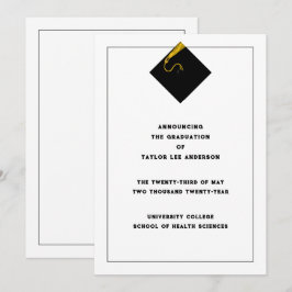 卒業発表 招待状