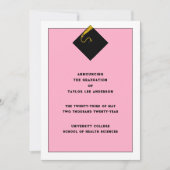 卒業発表 招待状 (正面)