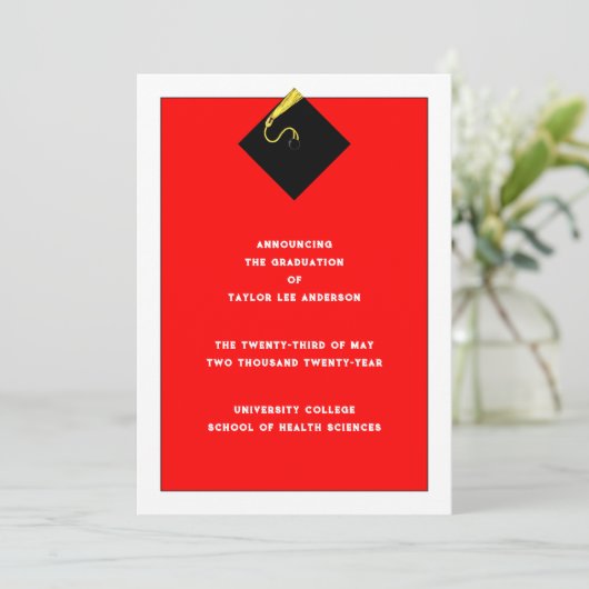 卒業発表 招待状 (スタンド正面)