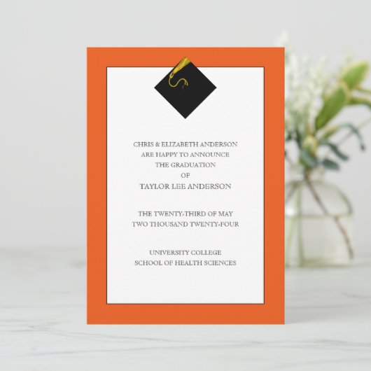 卒業発表 招待状 (スタンド正面)