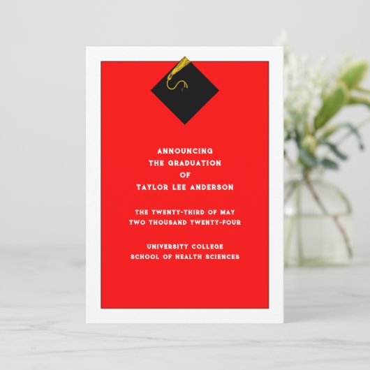 卒業発表 招待状 (スタンド正面)