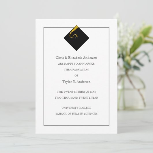 卒業発表 招待状 (スタンド正面)