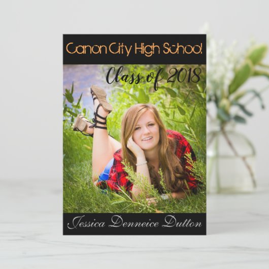 卒業発表 招待状 (スタンド正面)