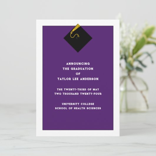 卒業発表 招待状 (スタンド正面)