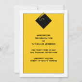 卒業発表 招待状 (正面)