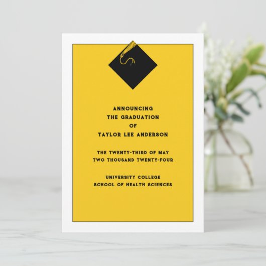 卒業発表 招待状 (スタンド正面)