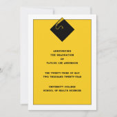 卒業発表 招待状 (正面)