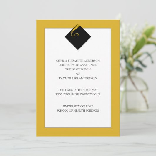 卒業発表 招待状 (スタンド正面)