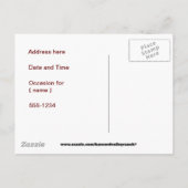 卒業発表 案内ポストカード (裏面)