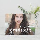 卒業発表 案内状 (スタンド正面)