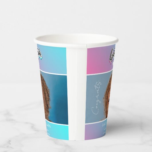 卒業発表 紙コップ (右)