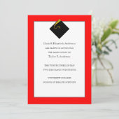 卒業発表（赤） 招待状 (スタンド正面)