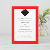 卒業発表（赤） 招待状 (スタンド正面)
