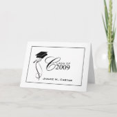 卒業発表 – 2009年 案内状 (正面)