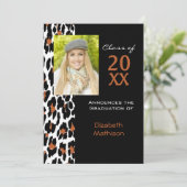 卒業発表Leopardフォト招待状 招待状 (スタンド正面)