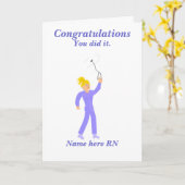 卒業登録ナース カード (黄色い花)