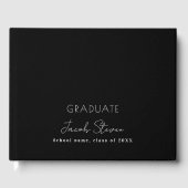 卒業白黒名スクリプトのミニマル ゲストブック (正面)