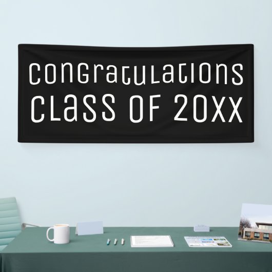 卒業白黒 横断幕 (トレードショー)