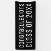 卒業白黒 横断幕 (縦)