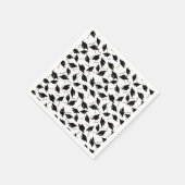 卒業白黒Capsパーティー供給 スタンダードカクテルナプキン (角)