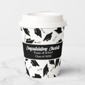 卒業白黒Capsパーティー供給 紙コップ (裏面)