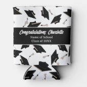 卒業白黒Capsパーティー供給 缶クーラー (正面)