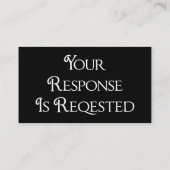 卒業白黒RSVP QRコード応答カード エンクロージャーカード (裏面)