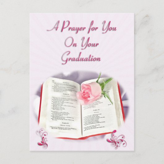 卒業祈りの言葉 案内ポストカード (正面)