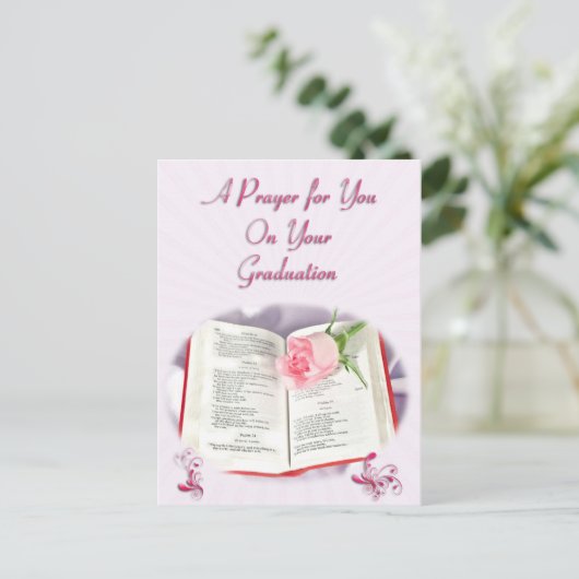 卒業祈りの言葉 案内ポストカード (スタンド正面)