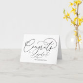 卒業祝いおめでとう卒業挨拶 カード (黄色い花)