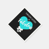 卒業祝いとゴージャスなパーティーのお祝い スタンダードカクテルナプキン (角)