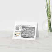 卒業祝いのお礼のカード サンキューカード (裏面)