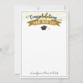 卒業祝いのお金 ギフトカードホルダー 招待状 (正面)