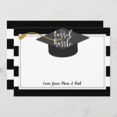 卒業祝いのお金 ギフトカードホルダー 親の贈り物 招待状 (正面/裏面)