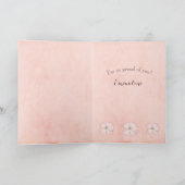 卒業祝いのバラの花 カード (内部)