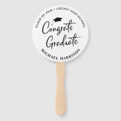 卒業祝いの写真 ハンドファン (正面)