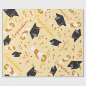 卒業祝いの包み紙 ラッピングペーパー (フラット)