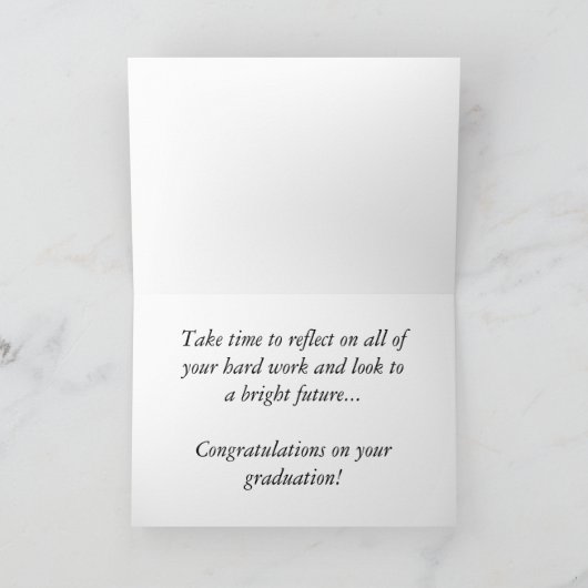 卒業祝いの卒業式の卒業式の卒業式の卒業式 カード (内部)