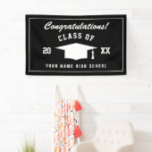 卒業祝いの旗 横断幕 (インサイチュ)