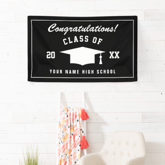 卒業祝いの旗 横断幕 (インサイチュ)