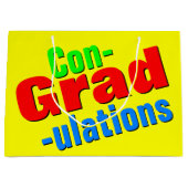 卒業祝いの贈り物 ラージペーパーバッグ (正面)