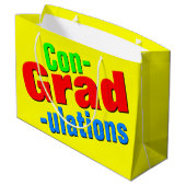 卒業祝いの贈り物 ラージペーパーバッグ (裏面アングル)