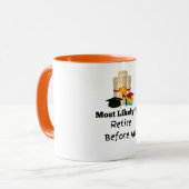 卒業祝いを引退する可能性が高い マグカップ (正面左)