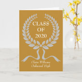 卒業祝いを自分で作る カード (黄色い花)