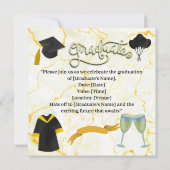 卒業祝いアカデミックハットとガウン セーブザデート (裏面)